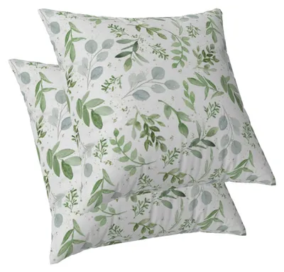 Kissenbezüge 40x40 cm, botanischer Print, 2er-Set
