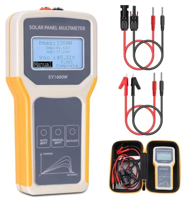 PV-Panel-Tester EY1600W, 5–1600 W, 0–35 A, 12–60 V, LCD