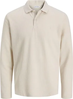 Zdjęcie produktu dla Jack & Jones Austin koszulka polo z długim rękawem beżowy M mężczyzna beżowy M