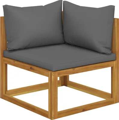 Produktbild von VidaXL 3068851, Akazienholz, Stoff, Polyester, Erwachsene & Kinder, 6 cm, 68 cm, 68 cm