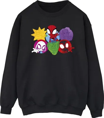 Produktbild von Marvel - "Spidey And His Amazing Friends" Sweatshirt für Herren BI44813 (3XL) (Schwarz)