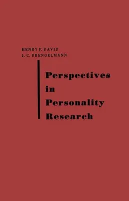 Produktbild von Perspectives in Personality Research