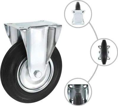 Produktbild von vidaXL 12 Stk. Bockrollen 200 mm