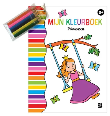 Image de Livre de coloriage avec crayons de couleur - Princesses