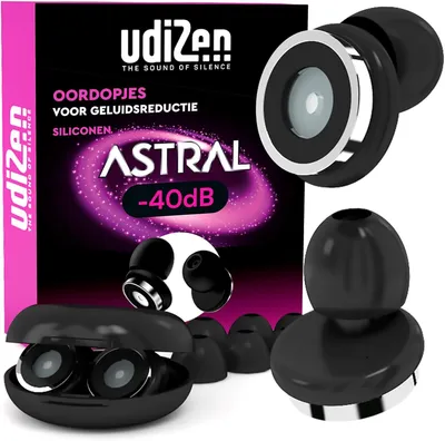 Produktbild von Ohrstöpsel 40 dB, 1 Paar, weiches Silikon, schwarz, zum Schlafen