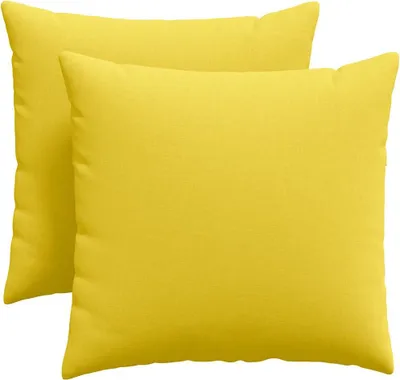 Immagine prodotto di vidaXL Cuscini per divano 2 pezzi Tessuto giallo chiaro 45 x 45 cm