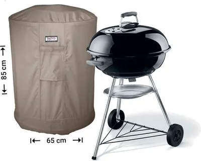 Produktbild von Raffles Covers Kugelgrill Schutzhaube Ø 65 H: 85 cm | Atmungsaktiv | Wasserdicht | UV-beständig | Doppelnähte | Elastischer Kordelzug