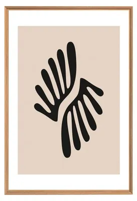 Image de Tableau mural encadré abstrait 65x97 cm, Tableau mural moderne pour décoration intérieure
