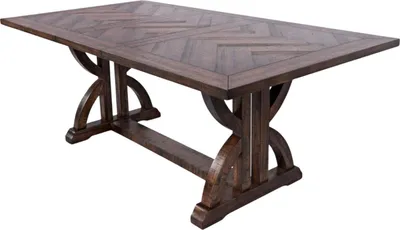 Obrázok produktu pre FURNLUX Jedálenský stôl Avola tmavohnedý 198 cm / Hlavná farba: hnedá / Rozmery: 198 x 78 x 107 cm