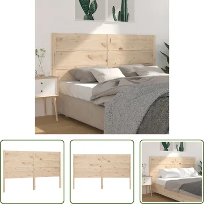 Produktbild von The Living Store Kopfteil 141x4x100 cm Massivholz Kiefer
