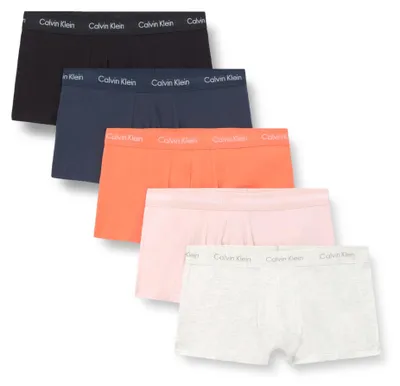 Obrázok produktu pre Calvin Klein pánske boxerky s nízkým pásom, 5 kusov v balení, model 000NB2734A, vzor: viacfarebný (čierna/biela)