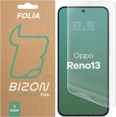 Produktbild von Folia hydrożelowa na ekran Bizon Glass Hydrogel Front do Oppo Reno13, 2 sztuki
