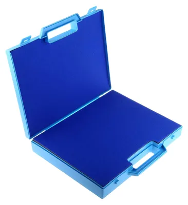 Produktbild von Polypropylen Transportkoffer Blau, Außenmaße 245 x 320 x 50mm