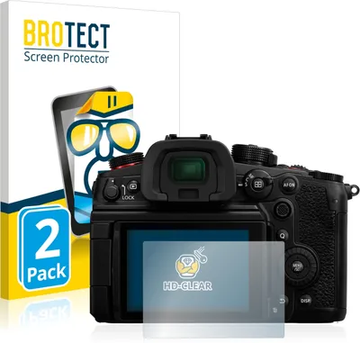 Produktbild von 2x Für Panasonic Lumix DC-GH6 Schutzfolie BROTECT Displayschutz Display Schutz Folie Klar Transparent