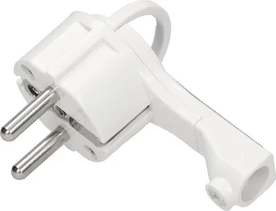 Produktbild von Schutzkontakt-Winkelstecker Flach, Handgriff, Zugentlastung