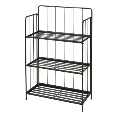 Produktbild von PROGARDEN Metall Blumenständer 3 Etagen 90 cm schwarz KO-X71000100