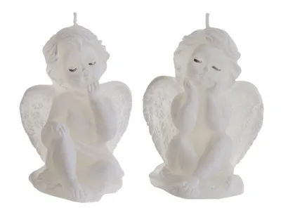 Produktbild von Svíčka vánoční ANDĚL ZASNĚNÝ 9cm