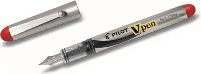 Zdjęcie produktu dla Jednorazowe pióro wieczne V-Pen SVP-4M czerwone Opakowanie 12 sztuk