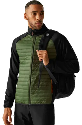 Productafbeelding van REGATTA RMN312 CLUMBER HYBRID Herenjas, khaki, zwart, maat S