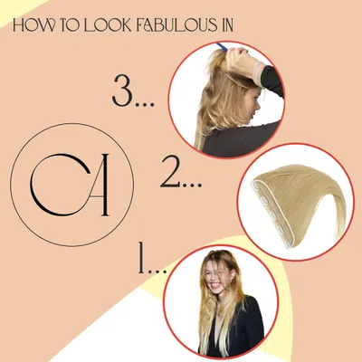 Imagen del producto de Extensiones clip-on, lisas, color , 70 cm, para alargar el cabello