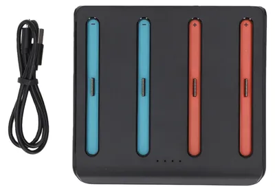 Obrázek produktu pro Přenosná magnetická nabíjecí stanice, kompatibilní s bezdrátovými ovladači Switch 2 typu C, nabíjecí stanice pro čtyři ovladače