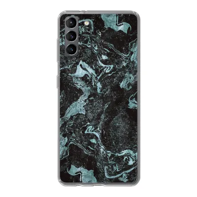 Produktbild von MuchoWow® Handyhülle Schutzhülle Hülle für Samsung Galaxy S21 Plus Naturstein - Blau - Stein Silikon Softcase Handy Hülle - Handy-Tasche