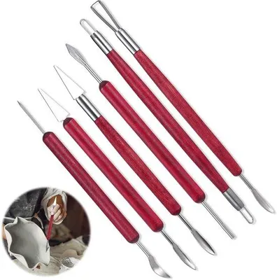 Produktbild von Professionelles Kunsthandwerks-Klei-Set für Potterschalen und Skulpturen - 6 Stück