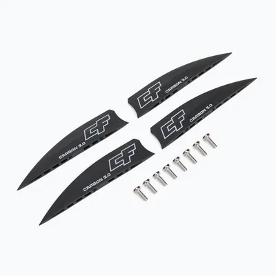 Produktbild von Crazyfly Carbon S 3 Cm 4 Units Surffinne Schwarz Schwarz One Size