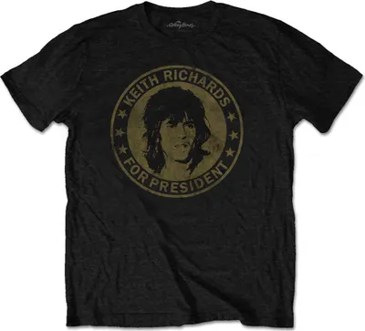 Produktbild von The Rolling Stones Keith for President Black XL T-Shirt