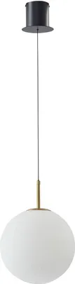Produktbild von Lucande LED-Hängeleuchte Joran, 1-flammig, weiß, Glas