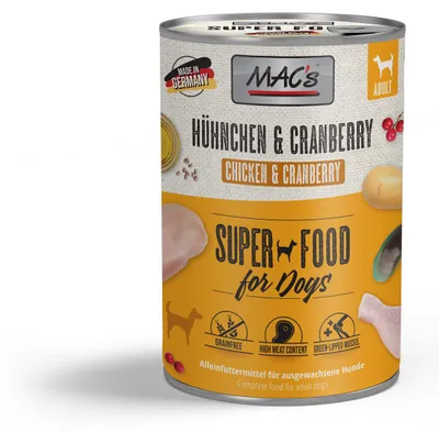 Produktbild von Macs 800g DOG Hühnchen+Cranberry 6er-Pack