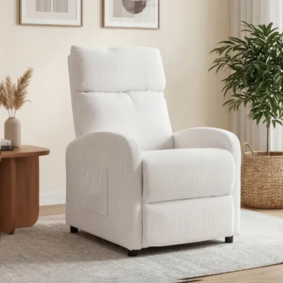 Produktbild von OYAJIA Relaxsessel Ergonomischer Liegesessel mit Relaxfunktion verstellbare Rückenlehne & Seitentasche , Fernsehsessel, bis 150 kg belastbar, 95°-145