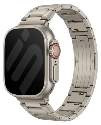 Produktbild von Strap-it Titan-Armband passend für Apple Watch (Series 12/11/10), (Ultra 4/3/2/1), (SE 3/2/1), (Series 9/8/7/6/5/4) - 44/45/46/49mm - Titan
