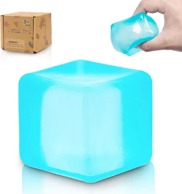 Imagen del producto de Juguete antiestrés en forma de cubo, suave, de 5,5 cm, ideal para aliviar el estrés en niños y adultos