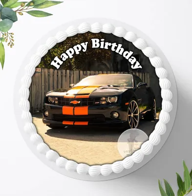 Produktbild von Für die Geburtstags Torte ein Tortenaufleger, Zuckerbild mit dem Motiv: Fahrzeuge, Essbares Foto für Torten, Fondant, Ø 20cm, 0884c