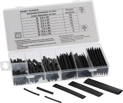 Produktbild von BGS 8042 Schrumpf-Schlauch-Sortiment, 127-tlg.