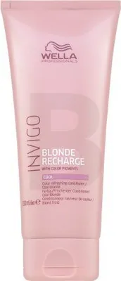 Obrázok produktu pre Wella Professionals Invigo Blonde Recharge Cool Color Refreshing Conditioner kondicionér pre oživenie farby studených blond odtieňov 200 ml