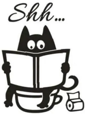 Produktbild von Niedliche Katzen-Wandtattoos, abnehmbare Vinylfolie, Tür-/Toilettensitzdekoration, Badezimmer