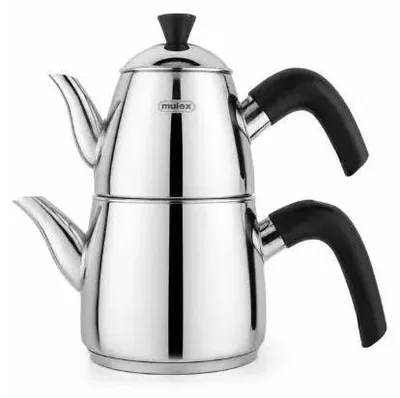 Image de Set de théière Mulex acier inox 18/10 brillant 1,0 L et 2,0 L