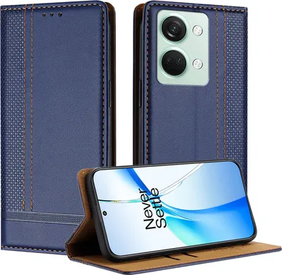 Obrázek produktu pro Pouzdro pro OnePlus Nord 3 kožené flipové pouzdro s funkcí stojánku modré