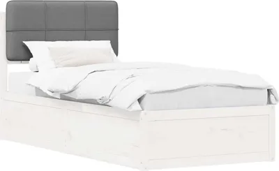 Obrázok produktu pre Rám postele s čalúneným čelom Svetlosivá 75 x 190 cm