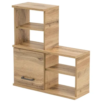 Produktbild von Möbelpartner Wandregal Nora BxHxT 59.8 x 64.8 x 20.5 cm eiche Landhaus