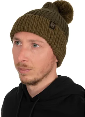 Image de Bonnet tricoté Fox avec pompon Bonnet à pompon