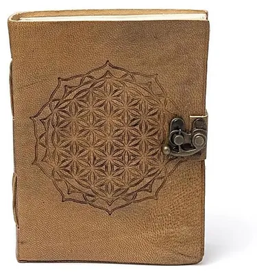 Immagine prodotto di Taccuino Fiore Della Vita Mandala Con Copertina In Ecopelle - 250 G; 18x13 cm