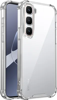 Obrázek produktu pro Průhledné pouzdro pro Infinix Hot 60 Pro 4G, hybridní čirá zadní strana, TPU bumper nárazuvzdorný kryt