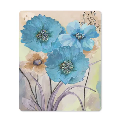 Produktbild von MuchoWow® Mauspad Mousepad Malerei - Ölfarbe - Collage - Blumen 19x23 cm - Mousepads - Maus Mat - Pad - Mausunterlage - Mauspads - Spielen