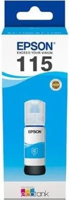 Zdjęcie produktu dla Epson 115 EcoTank Cyan ink bottle, Oryginalny, Cyjan, Epson, EcoTank L8180, EcoTank L8160, 70 ml, 1 szt.