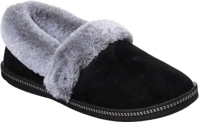 Produktbild von Skechers Cozy Campfire Team Toasty Frauen Vegane Kunstfell Hausschuhe Schwarz – 7 Großbritannien - 40 EU - 10 US / Schwarz