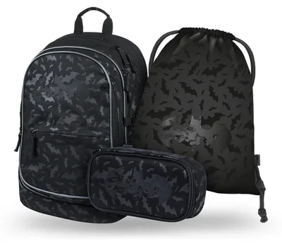 Image de Ensemble de sacs à dos pour enfants Baagl, 3 pièces - Batman, noir – Batman, noir
