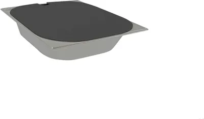 Image de Couverture d'évier en acier inoxydable-Anthracite Camping 325x265x65 mm camping-car womo